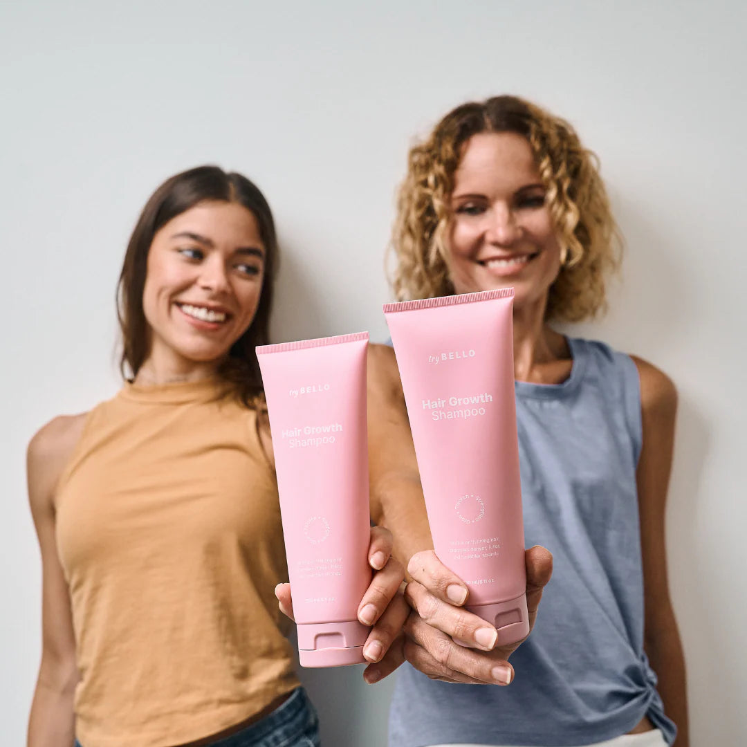 Bello shampoo designed to support scalp health and hair fullness