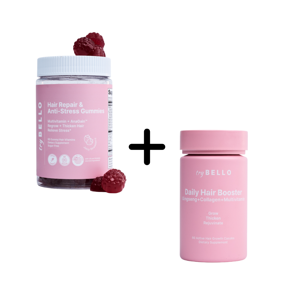 Anti-Stress Gummies + Hair Booster Capsules - 1-Month Supply