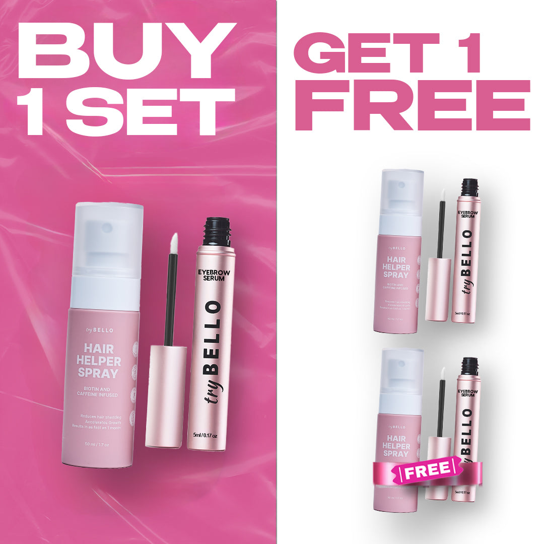 Hair Helper + Eyebrow Serum Set BOGO