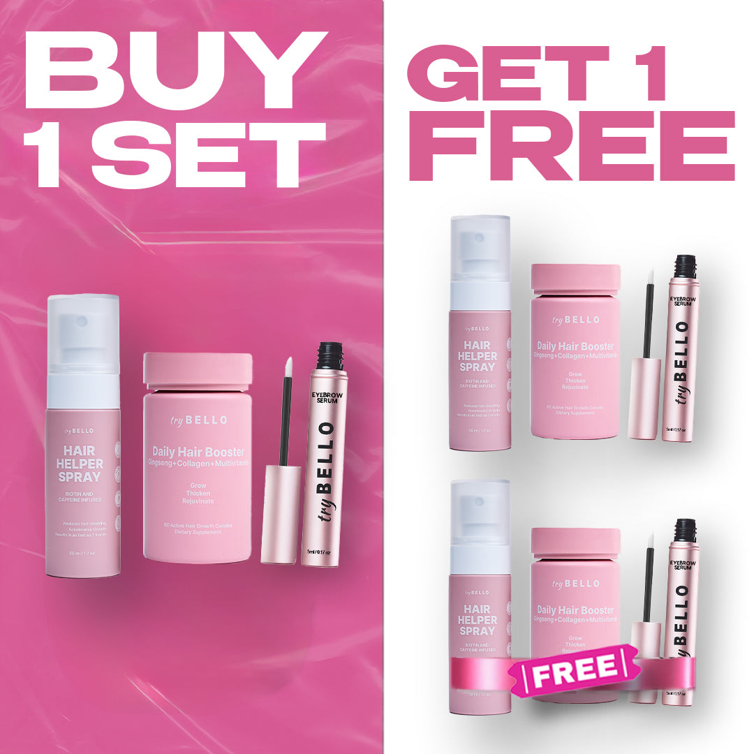 Hair Helper + Booster Capsules + Eyebrow Serum Set BOGO