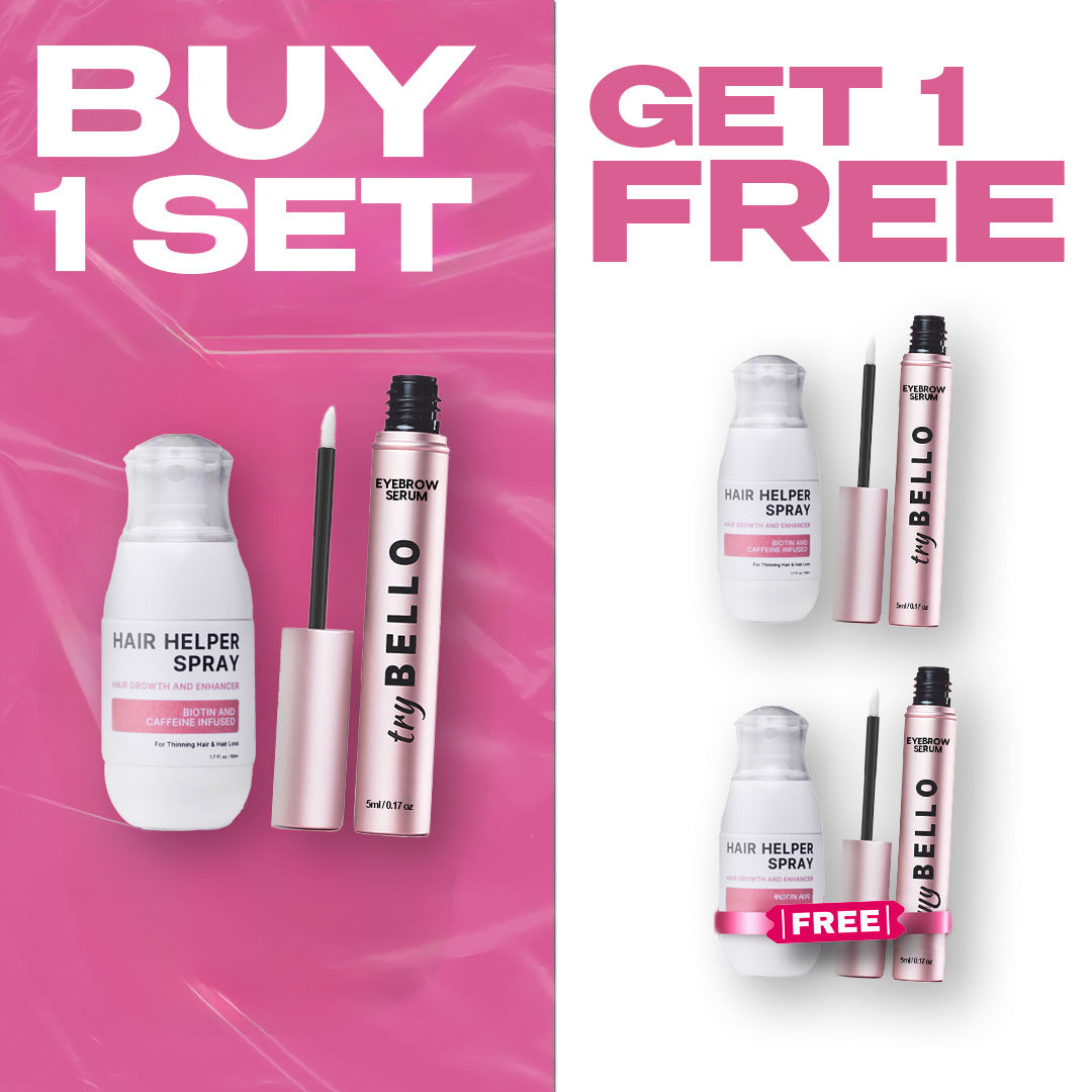 Hair Helper + Eyebrow Serum Set BOGO