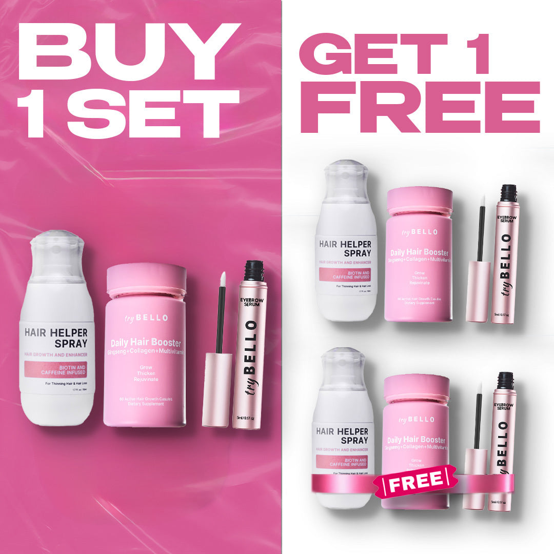 Hair Helper + Booster Capsules + Eyebrow Serum Set BOGO